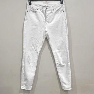Madewell White Denim High Rise Skinny Jeans Size 29